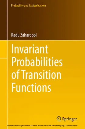 Zaharopol |  Invariant Probabilities of Transition Functions | eBook | Sack Fachmedien