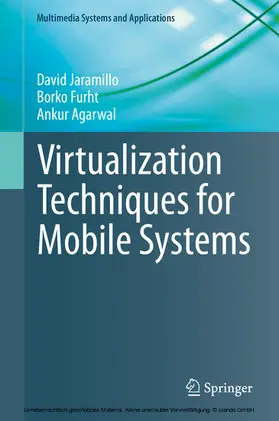 Jaramillo / Furht / Agarwal | Virtualization Techniques for Mobile Systems | E-Book | sack.de