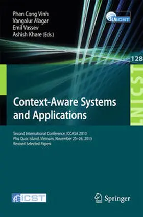 Vinh / Khare / Alagar |  Context-Aware Systems and Applications | Buch |  Sack Fachmedien