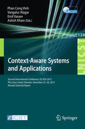 Vinh / Alagar / Vassev |  Context-Aware Systems and Applications | eBook | Sack Fachmedien