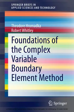 Hromadka / Whitley | Foundations of the Complex Variable Boundary Element Method | E-Book | www.sack.de