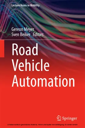 Meyer / Beiker | Road Vehicle Automation | E-Book | sack.de