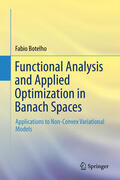 Botelho |  Functional Analysis and Applied Optimization in Banach Spaces | eBook | Sack Fachmedien