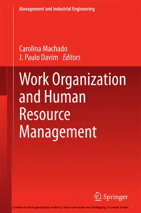 Machado / Davim | Work Organization and Human Resource Management | E-Book | sack.de