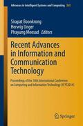Boonkrong / Meesad / Unger |  Recent Advances in Information and Communication Technology | Buch |  Sack Fachmedien