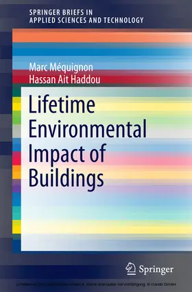 Méquignon / Mequignon / Ait Haddou | Lifetime Environmental Impact of Buildings | E-Book | www.sack.de