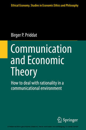 Priddat | Communication and Economic Theory | E-Book | sack.de