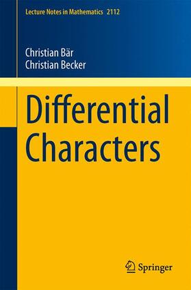 Becker / Bär | Differential Characters | Buch | 978-3-319-07033-9 | sack.de