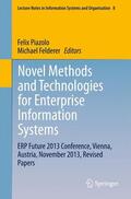 Felderer / Piazolo |  Novel Methods and Technologies for Enterprise Information Systems | Buch |  Sack Fachmedien