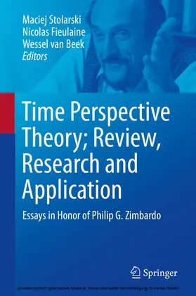 Stolarski / Fieulaine / van Beek |  Time Perspective Theory; Review, Research and Application | eBook | Sack Fachmedien