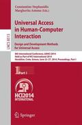 Antona / Stephanidis |  Universal Access in Human-Computer Interaction: Design and Development Methods for Universal Access | Buch |  Sack Fachmedien