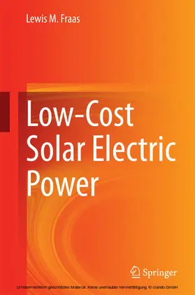 Fraas |  Low-Cost Solar Electric Power | eBook | Sack Fachmedien