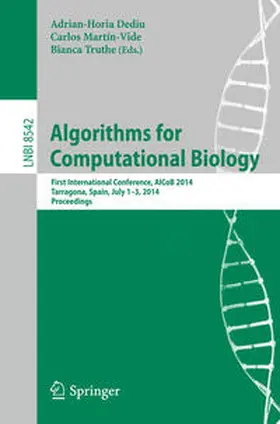 Dediu / Martín-Vide / Truthe |  Algorithms for Computational Biology | eBook | Sack Fachmedien