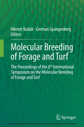 Budak / Spangenberg |  Molecular Breeding of Forage and Turf | eBook | Sack Fachmedien