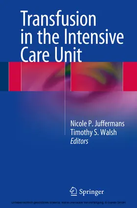 Juffermans / Walsh |  Transfusion in the Intensive Care Unit | eBook | Sack Fachmedien