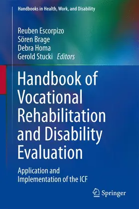 Escorpizo / Stucki / Brage |  Handbook of Vocational Rehabilitation and Disability Evaluation | Buch |  Sack Fachmedien