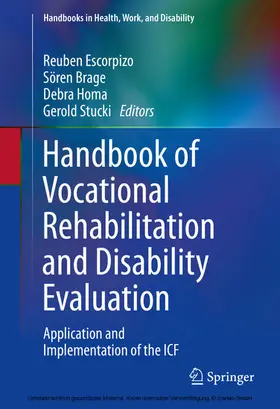 Escorpizo / Brage / Homa |  Handbook of Vocational Rehabilitation and Disability Evaluation | eBook | Sack Fachmedien
