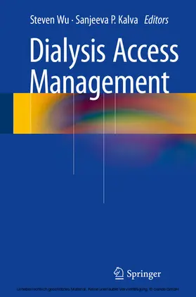 Wu / Kalva |  Dialysis Access Management | eBook | Sack Fachmedien