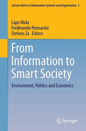 Mola / Za / Pennarola | From Information to Smart Society | Buch | 978-3-319-09449-6 | sack.de