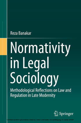 Banakar | Normativity in Legal Sociology | E-Book | sack.de