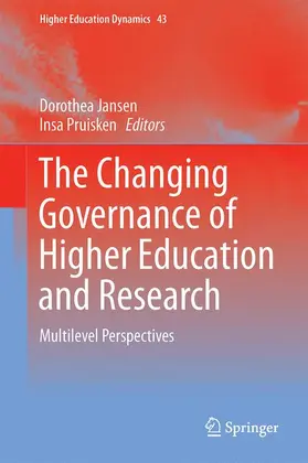 Pruisken / Jansen |  The Changing Governance of Higher Education and Research | Buch |  Sack Fachmedien