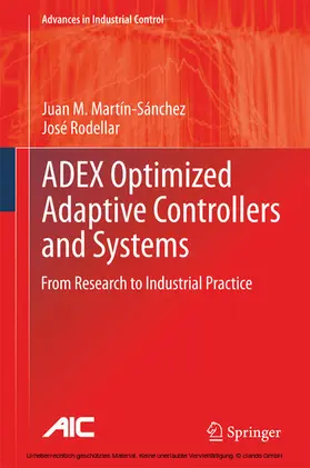 Martín-Sánchez / Rodellar |  ADEX Optimized Adaptive Controllers and Systems | eBook | Sack Fachmedien