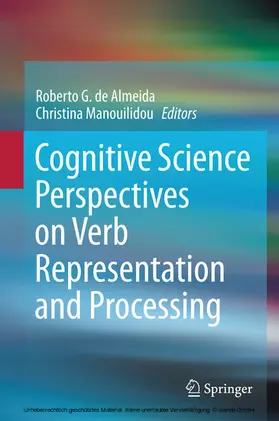 de Almeida / Manouilidou |  Cognitive Science Perspectives on Verb Representation and Processing | eBook | Sack Fachmedien