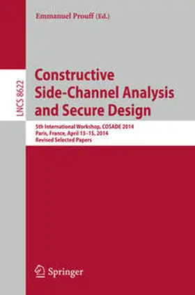 Prouff | Constructive Side-Channel Analysis and Secure Design | E-Book | sack.de