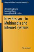 Zgrzywa / Sieminski / Choros |  New Research in Multimedia and Internet Systems | Buch |  Sack Fachmedien