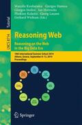 Koubarakis / Stamou / Stoilos |  Reasoning Web. Reasoning and the Web in the Big Data Era | Buch |  Sack Fachmedien