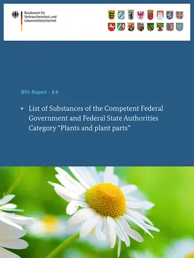 Bundesamt für Verbraucherschutz und Lebe |  List of Substances of the Competent Federal Government and Federal State Authorities | eBook | Sack Fachmedien