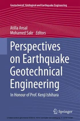 Ansal / Sakr |  Perspectives on Earthquake Geotechnical Engineering | eBook | Sack Fachmedien