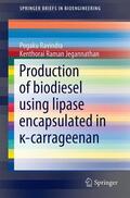 Jegannathan / Ravindra |  Production of biodiesel using lipase encapsulated in ¿-carrageenan | Buch |  Sack Fachmedien