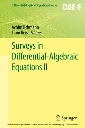 Ilchmann / Reis |  Surveys in Differential-Algebraic Equations II | eBook | Sack Fachmedien