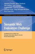 Presutti / Stankovic / Cambria |  Semantic Web Evaluation Challenge | Buch |  Sack Fachmedien