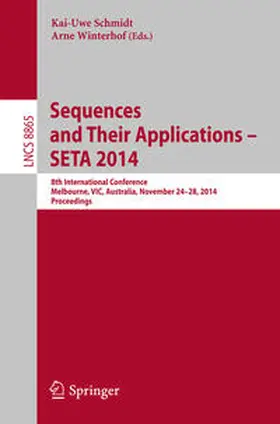 Schmidt / Winterhof |  Sequences and Their Applications - SETA 2014 | eBook | Sack Fachmedien