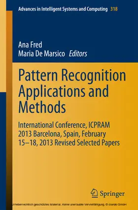 Fred / De Marsico |  Pattern Recognition Applications and Methods | eBook | Sack Fachmedien