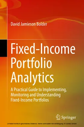Bolder |  Fixed-Income Portfolio Analytics | eBook | Sack Fachmedien