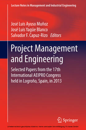 Ayuso Muñoz / Yagüe Blanco / Capuz-Rizo | Project Management and Engineering | E-Book | sack.de