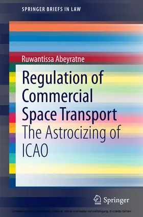 Abeyratne |  Regulation of Commercial Space Transport | eBook | Sack Fachmedien