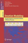 Bosse / van der Zwaan / Broekens |  Emotion Modeling | Buch |  Sack Fachmedien