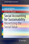 Retolaza / Ruíz-Roqueñi / San-José |  Social Accounting for Sustainability | Buch |  Sack Fachmedien