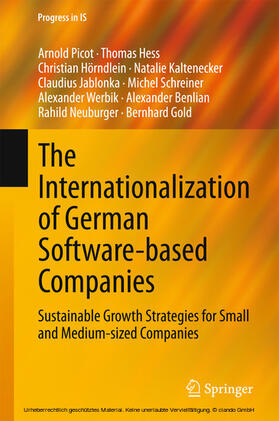 Picot / Hess / Hörndlein | The Internationalization of German Software-based Companies | E-Book | sack.de