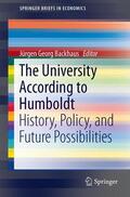 Backhaus |  The University According to Humboldt | Buch |  Sack Fachmedien