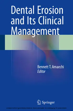Amaechi |  Dental Erosion and Its Clinical Management | eBook | Sack Fachmedien