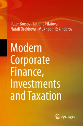 Brusov / Filatova / Orekhova |  Modern Corporate Finance, Investments and Taxation | eBook | Sack Fachmedien