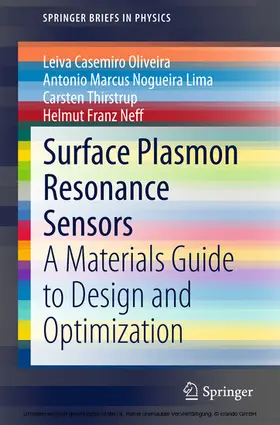 Oliveira / Lima / Thirstrup |  Surface Plasmon Resonance Sensors | eBook | Sack Fachmedien