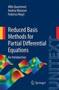 Quarteroni / Negri / Manzoni |  Reduced Basis Methods for Partial Differential Equations | Buch |  Sack Fachmedien