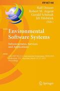 Denzer / Hrebícek / Argent |  Environmental Software Systems. Infrastructures, Services and Applications | Buch |  Sack Fachmedien