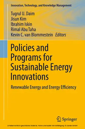 Daim / Kim / Iskin |  Policies and Programs for Sustainable Energy Innovations | eBook | Sack Fachmedien